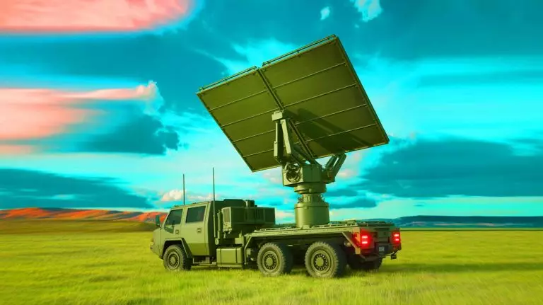 Illustration de la détection d'avions furtifs par le radar JY-27V chinois. Image réalisée par IA.