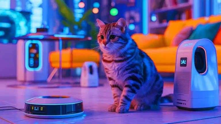 Illustration de la technologie de Baidu traduisant les miaulements de chats en langage humain. Image réalisée par IA.