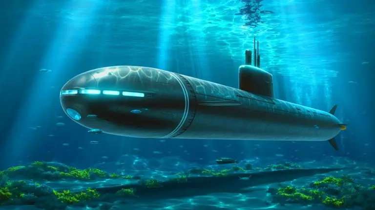Illustration de l'Excalibur, le sous-marin autonome extra-large de la Royal Navy. Image réalisée par IA.