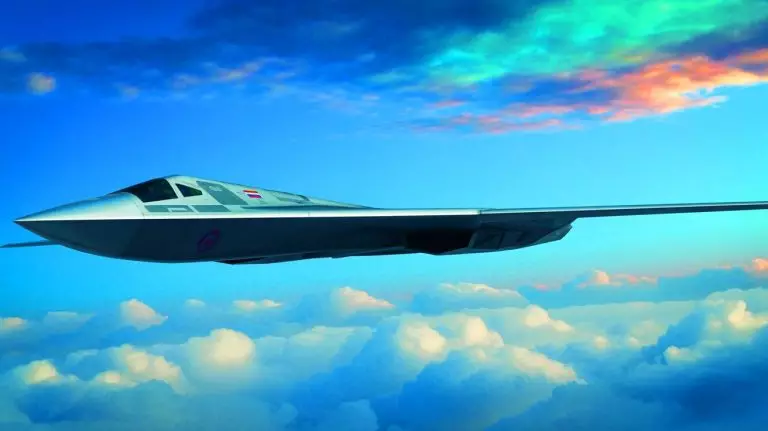 Illustration du bombardier furtif russe PAK DA. Image réalisée par IA.