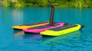 Illustration de Propel, le premier watercraft électrique modulaire 5-en-1 (création par IA, non réaliste). Crédit : Ideogram