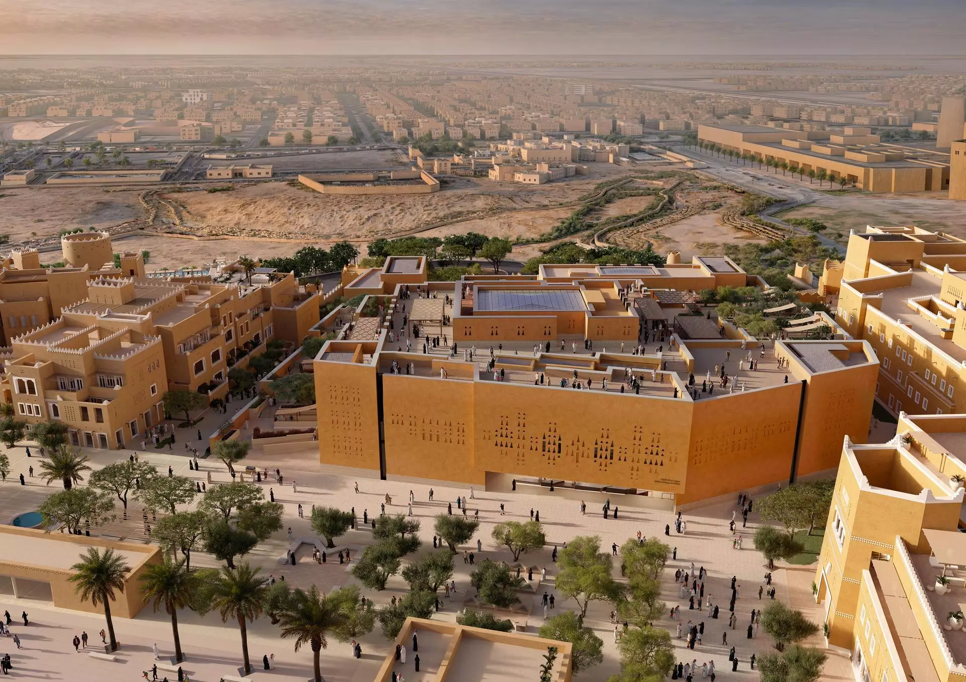Le musée du patrimoine Asaan sera implanté à Diriyah, à proximité de Riyad, et son architecture s'inspire des constructions locales.