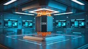 Illustration de l'ordinateur quantique commercial Starling d'IBM prévu pour 2029. Image réalisée par IA.