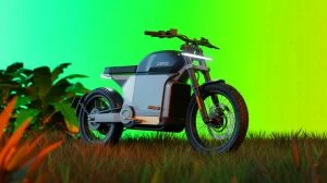 Illustration de la moto électrique Emara ADV conçue par des anciens ingénieurs de Tesla. Image réalisée par IA.