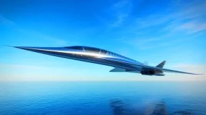 Illustration de l'avion supersonique chinois C949 en plein vol. Image réalisée par IA.