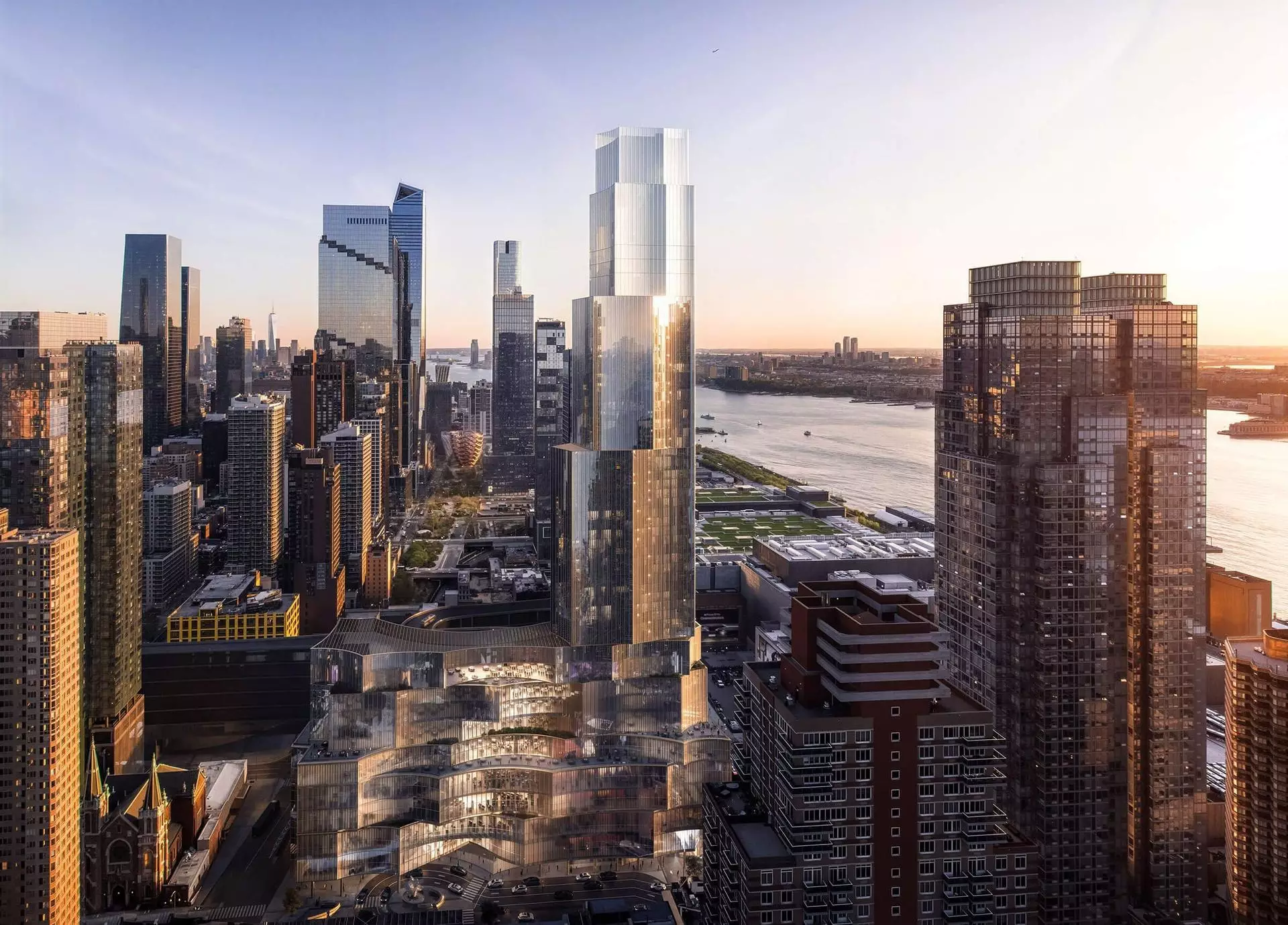 La nouvelle conception de l'Avenir permet au gratte-ciel spectaculaire d'atteindre désormais une hauteur de 785 pieds (près de 240 m) à Manhattan, New York