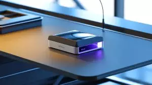 Illustration de l'alliance entre OpenAI et Jony Ive pour la création d'objets intégrant l'intelligence artificielle. Image réalisée par IA.