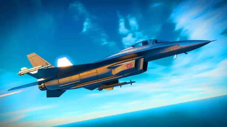 Illustration de l'avion de chasse F/A-XX de sixième génération avec des innovations technologiques avancées. Image réalisée par IA.