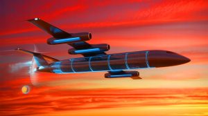Illustration de la pile à combustible sodium-air développée par le MIT pour l'aviation. Image réalisée par IA.