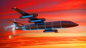 Illustration de la pile à combustible sodium-air développée par le MIT pour l'aviation. Image réalisée par IA.