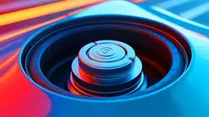 Illustration de l'invention d'un bouchon de réservoir de carburant anti-vol. Image réalisée par IA.