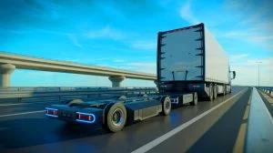 « Ce camion a deux têtes » : ce prototype de camion intelligent promet de révolutionner le transport routier en réduisant la pollution de manière spectaculaire Illustration de la remorque dolly novatrice conçue pour électrifier les poids lourds, générée par intelligence artificielle.