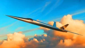 « On va dépasser le mur du son sans le bruit » : le X-59 de la NASA roule vers un vol supersonique totalement silencieux Illustration de l'avion expérimental X-59 de la NASA effectuant un vol supersonique silencieux, image générée par intelligence artificielle.