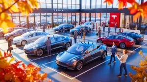 Illustration de l'impact du troisième trimestre 2025 sur les ventes de Tesla, générée par intelligence artificielle.