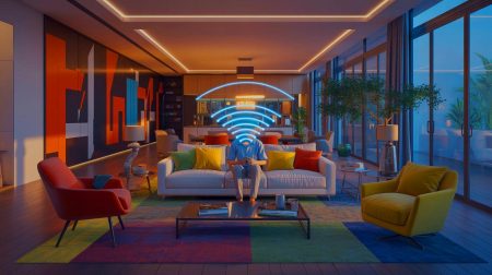 Illustration de la technologie WhoFi permettant d'identifier des individus à travers les murs grâce aux signaux Wi-Fi.