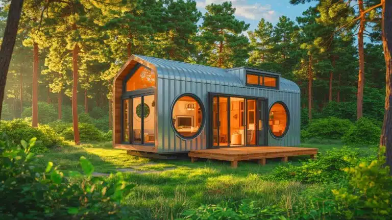 « Cette maison est plus petite qu’une place de parking » : découvrez la Birdhouse Modular, le bijou d’ingéniosité qui réinvente la vie en petit espace Illustration de la maison modulaire Birdhouse, conçue pour s'adapter aux besoins de ses occupants, générée par intelligence artificielle.