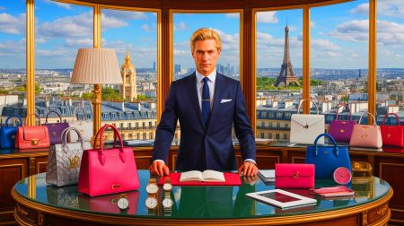 Illustration de Bernard Arnault et des milliardaires français dans le classement Forbes. Image réalisée par IA.