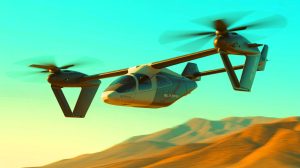 Illustration de l'avion expérimental X-plane en vol, générée par intelligence artificielle.