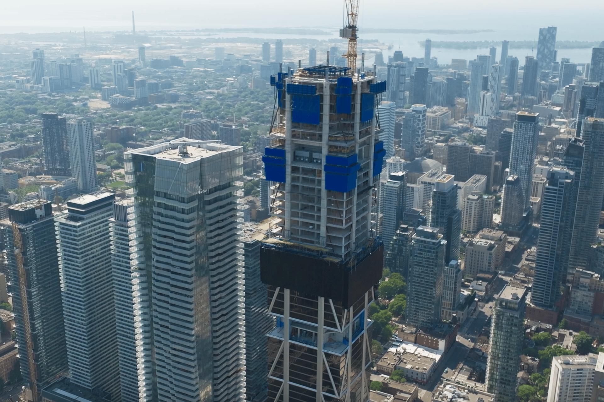 One Bloor West will integrate elements from an old building on the site dating from 1883 glass steel giant rises: this