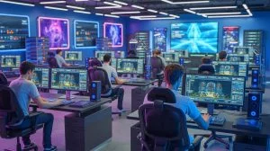 Illustration de l'impact de l'intelligence artificielle dans le développement des jeux vidéo.