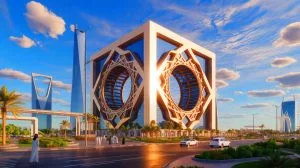 Illustration de l'ambitieux projet architectural du Mukaab à Riyad, fusionnant tradition et modernité.