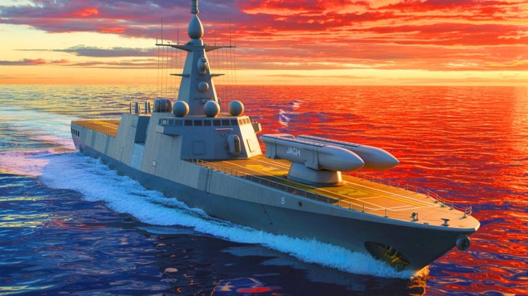 Illustration de l'innovation navale avec le missile JAGM de Lockheed Martin.