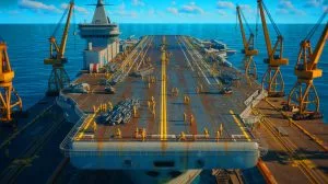 Illustration de la gestion complexe de la fin de vie des porte-avions nucléaires américains.