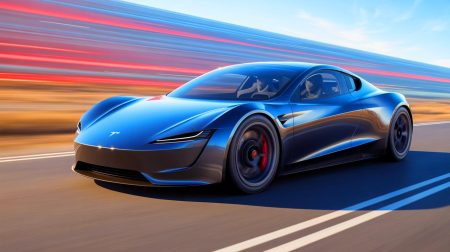 Illustration de la technologie inspirée de la Formule 1 pour la Tesla Roadster.