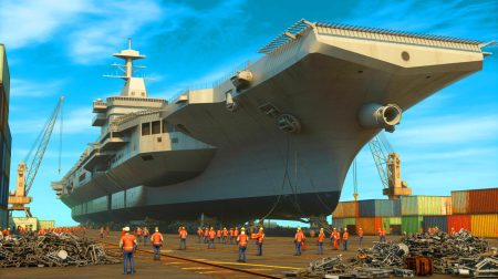 Illustration de la complexité du démantèlement des porte-avions nucléaires américains en fin de vie.