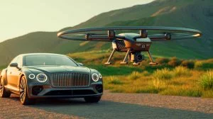 « On va être surveillés en roulant » : le nouvel emblème des voitures de luxe transformé en drone choque les conducteurs européens Illustration de l'emblème Flying B de Bentley transformé en drone fonctionnel par l'ingénieur José María Ortega Hernández.