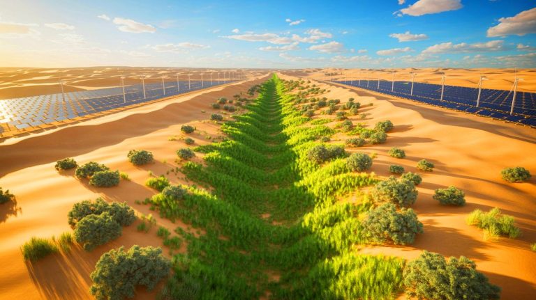 « 600 000 Chinois encerclent le désert de la mort » : la Chine construit une muraille verte de 3 050 km qui transforme le Taklamakan en centrale énergétique