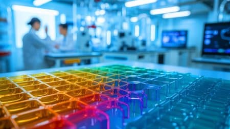 Illustration de l'innovation en matériaux recyclables et résistants à la chaleur.