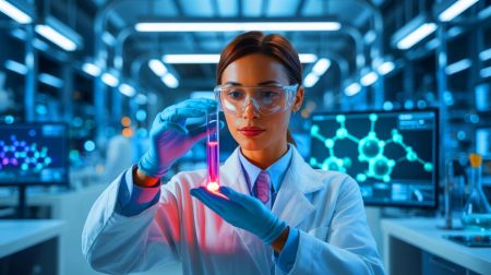 Illustration de l'effet rajeunissant du sérum sanguin jeune sur la peau vieillissante.