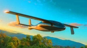 Illustration de l'avion électrique Midnight d'Archer Aviation lors de son vol record de 88 km.