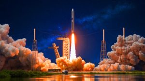 Illustration de l'avion spatial X-37B lancé par SpaceX pour sa mission secrète en orbite terrestre.