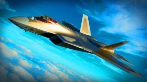 Illustration de l'avion de chasse F/A-XX de la US Navy, intégrant de nouvelles avancées technologiques.