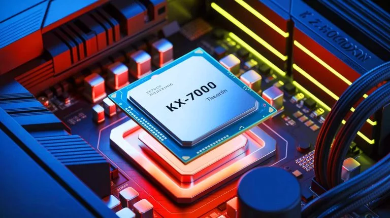 Illustration de l'impact du processeur KX-7000 de Zhaoxin sur le marché technologique mondial.
