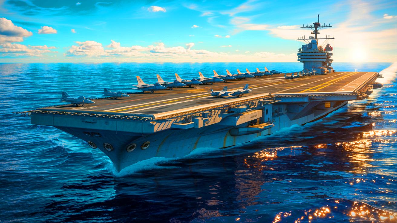 Ce porte-avions colossal évoque « une ville flottante indestructible » et écrase toute concurrence avec ses 337 m et 100 000 t