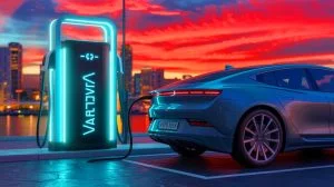 Illustration de la batterie VarEVolt capable de se recharger en 18 secondes.