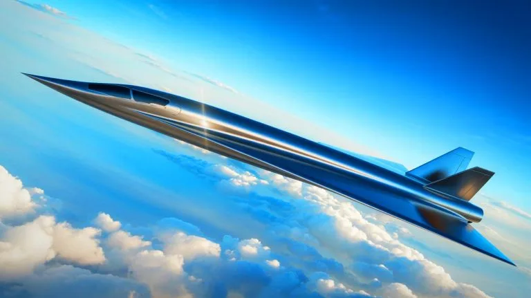 Illustration de l'avion hypersonique SR-72 "Darkstar" en vol.