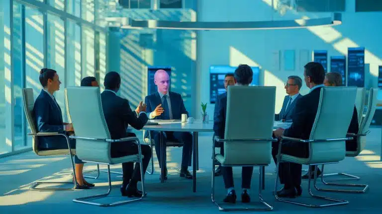 Illustration de l'impact des deepfakes sur la sécurité des entreprises.