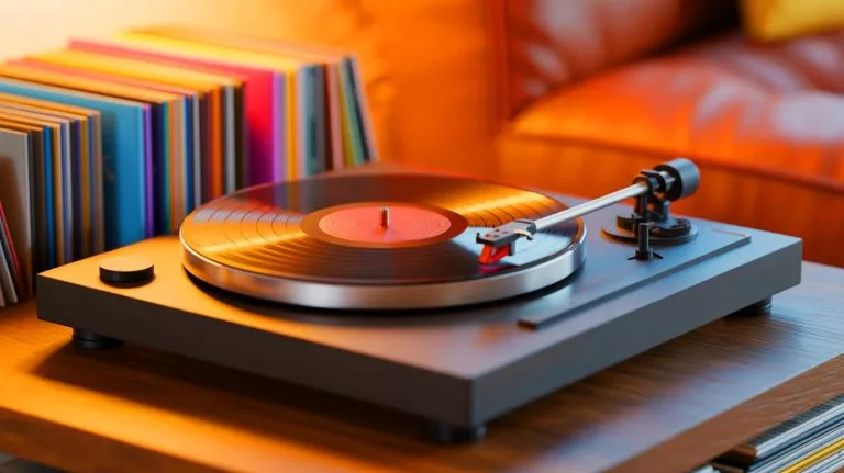 Illustration de la révolution du Tiny Vinyl dans l'industrie musicale moderne.