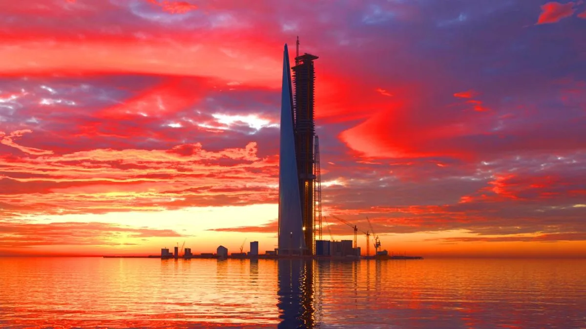 Illustration de la Jeddah Tower, futur gratte-ciel le plus haut du monde, symbole d'innovation et de défis environnementaux.