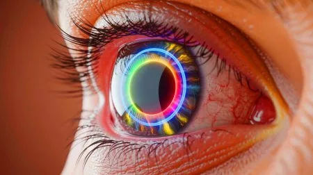 « 12 millions d’aveugles retrouvent la vue en 2 heures » : cette puce miracle implantée dans l’œil qui révolutionne la médecine Illustration de l'implant innovant projetant des images directement sur la rétine pour restaurer la vue.