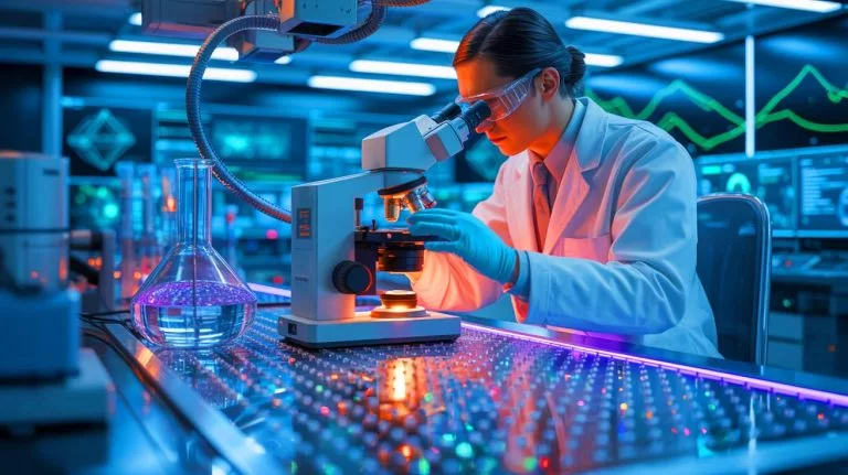 Illustration de la création de nanodiamants par faisceaux d'électrons.