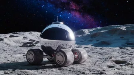 « Ils roulent à 32 km/h sur l’eau » : Texas A&M crée des robots sphères RoboBall inspirés du Prisonnier pour explorer la Lune et sauver des vies Illustration de robots sphériques RoboBall explorant des terrains accidentés.