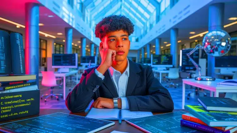« Ce gamin n’ira jamais nulle part » : cet adolescent autiste muet intègre le prestigieux MIT et humilie tous ses anciens professeurs incrédules Illustration de Leo Makimoto, un jeune autiste non verbal, intégrant le prestigieux MIT grâce à son génie mathématique.