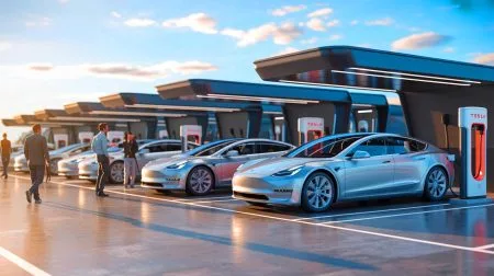 « Tesla me fait payer 2 fois plus cher » : cette discrimination tarifaire sur les bornes électriques qui divise l’Amérique fait scandale Illustration de la satisfaction contrastée des utilisateurs face aux bornes de recharge pour véhicules électriques.