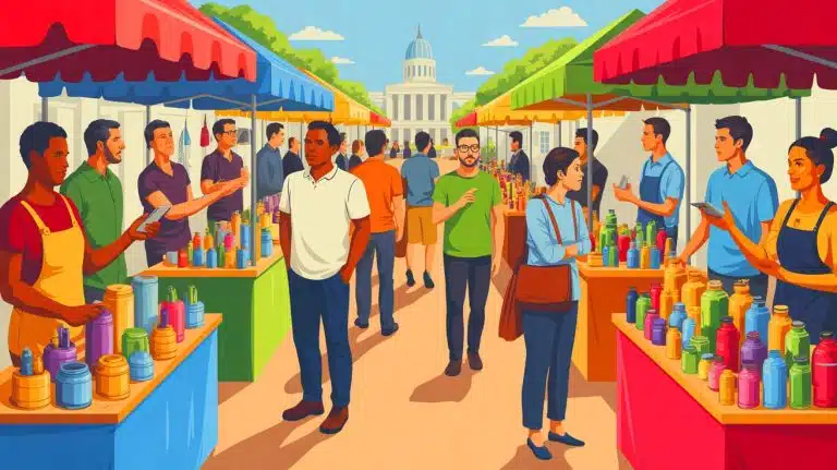 Illustration de la réforme de la TVA pour les auto-entrepreneurs et son impact sur les commerçants.