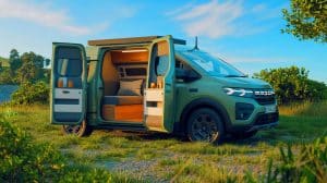 Illustration de l'idée d'un van aménagé économique par Dacia.